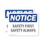 Signmission Safety Culture Sign, 7 in Width, Vinyl Decal, Rectangle OS-2PACK-NS-D-57-L-18144 - alternate 1